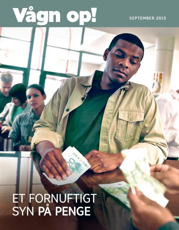 Forside af bladet Vågn op!, september 2015 | Et fornuftigt syn på penge