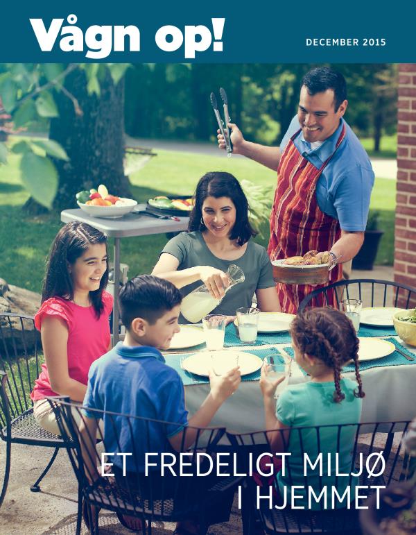 Forside af bladet Vågn op!, december 2015 | Et fredeligt miljø i hjemmet