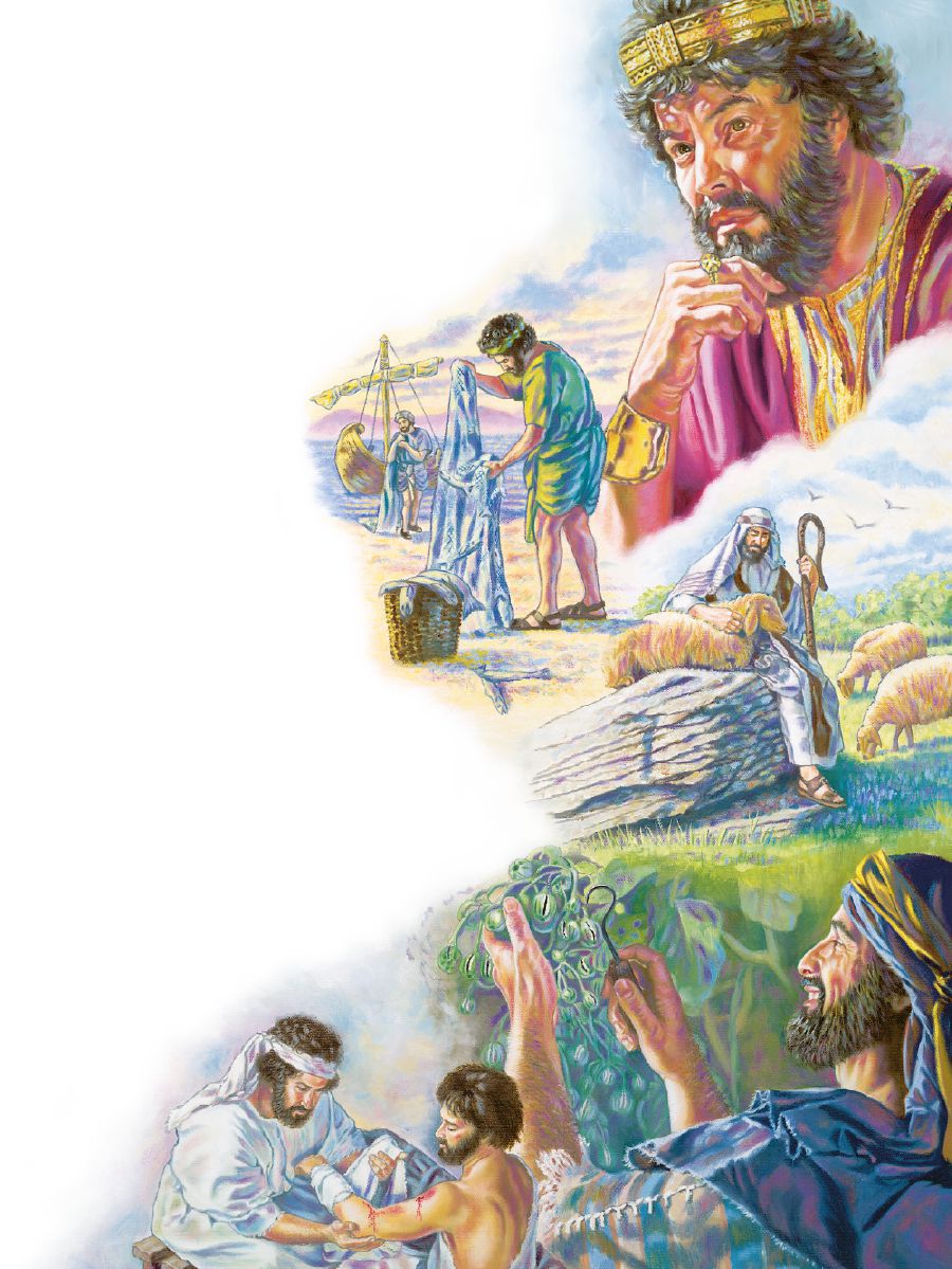 Salomon, Peter og Johannes, Moses, Lukas and Amos