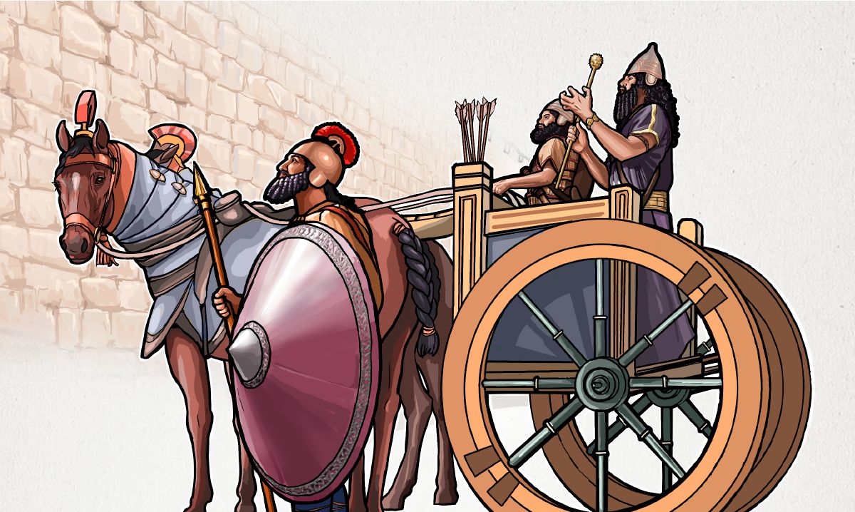 Rabsjake og hans mænd uden for Jerusalems mur