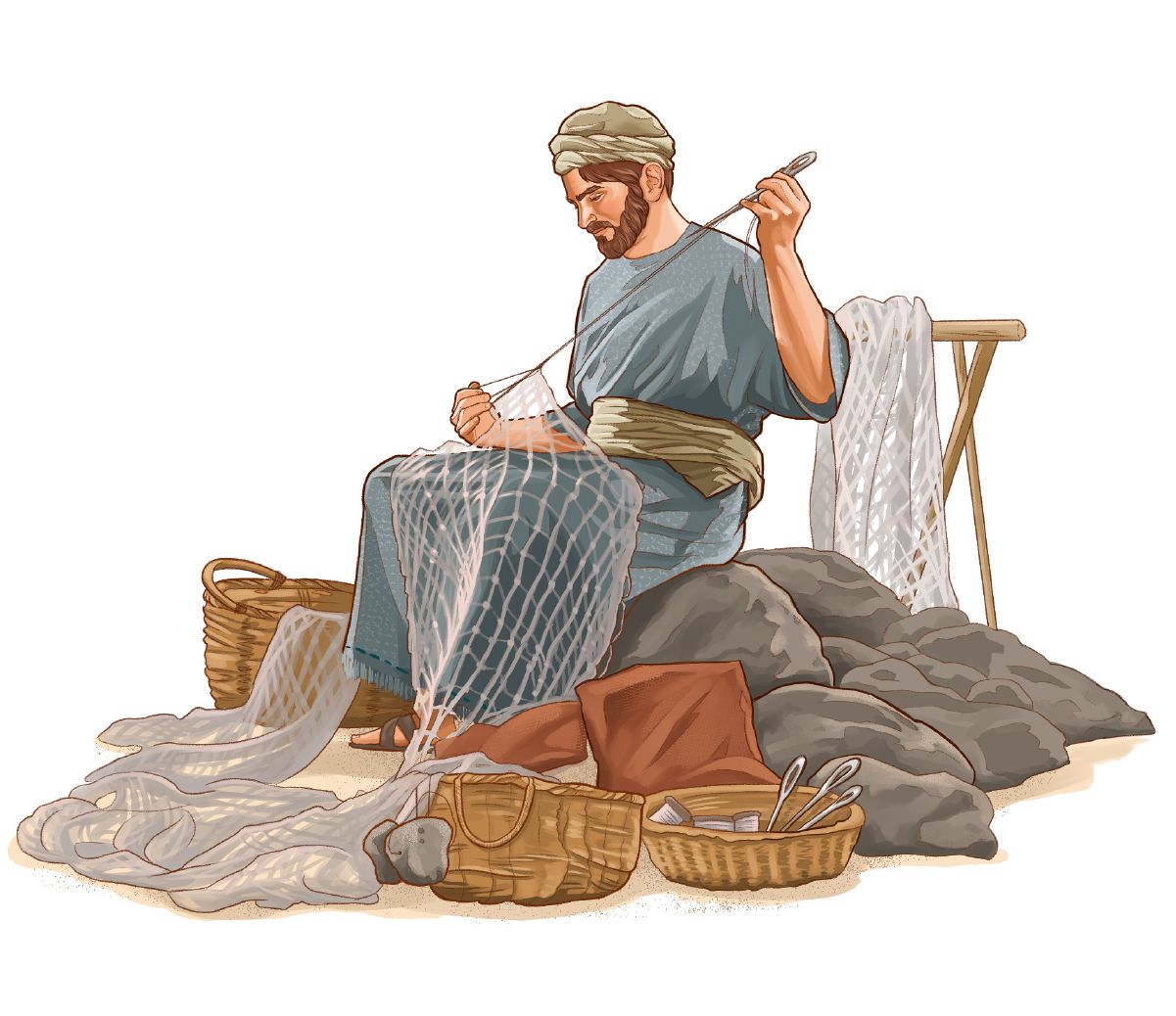 Reparation af fiskenet