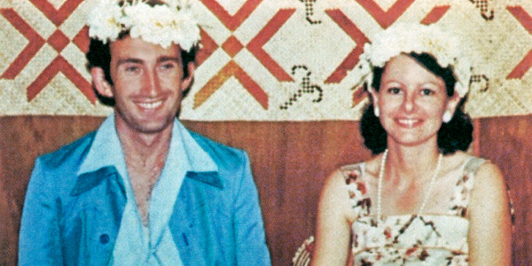 Geoffrey og Jenny Jackson i Tuvalu