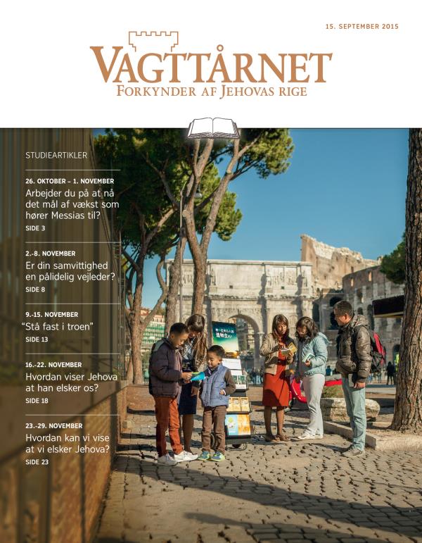 Studieudgaven af Vagttårnet for 15. september 2015