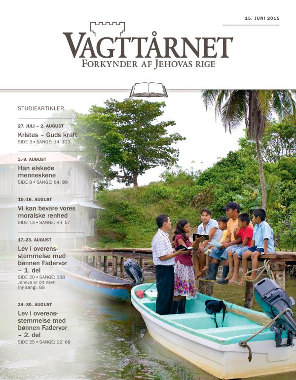 Studieudgaven af Vagttårnet for 15. juni 2015