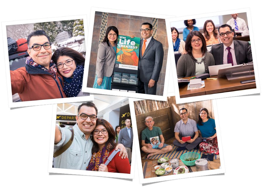 Et ægtepar forlader Betel, er med i offentlig forkyndelse, overværer Skolen for Kristne Forkyndere, rejser til det land de er blevet sendt til, og leder et bibelstudie med en fra deres nye distrikt