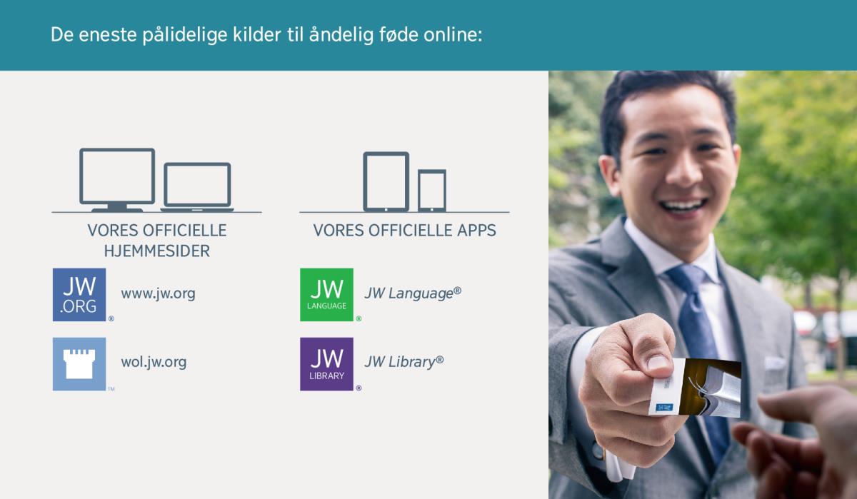 Jehovas Vidners officielle hjemmesider og apps