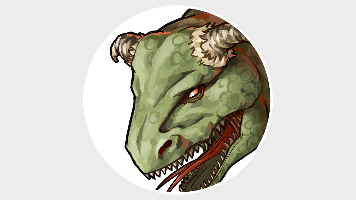 Et vilddyr med to horn.