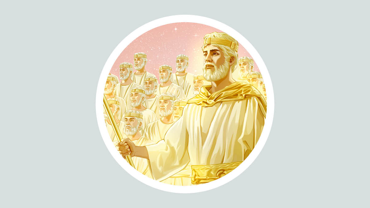 Jesus Kristus og de salvede medregenter i himlen.