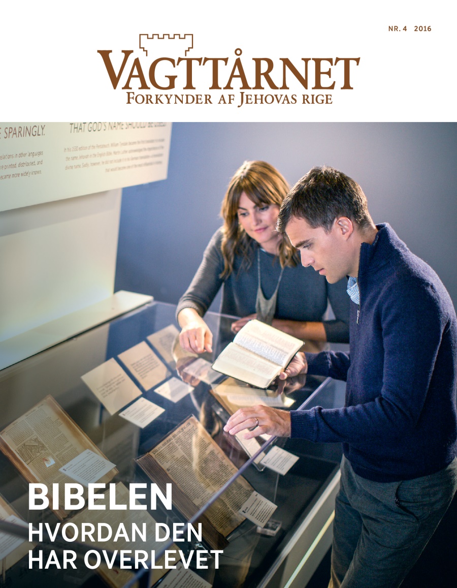 Bladet Vagttårnet, nr. 4 2016 | Bibelen – hvordan den har overlevet