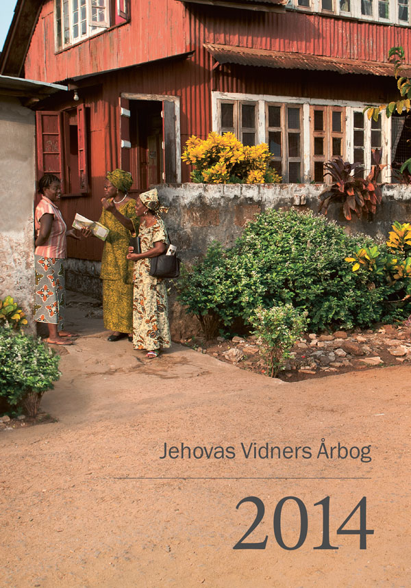 Forsiden af Jehovas Vidners Årbog 2014