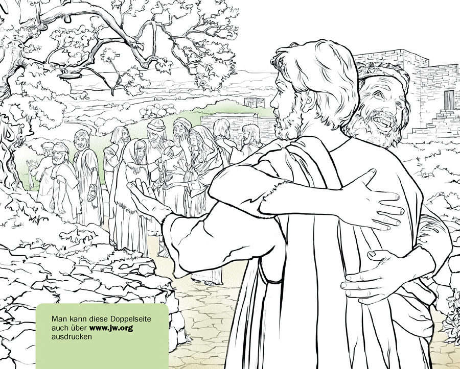Ein Mann bedankt sich bei Jesus, weil er ihn gesund gemacht hat