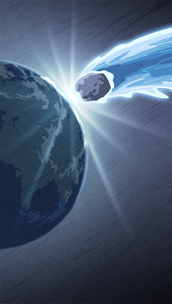 Ein großer Asteroid