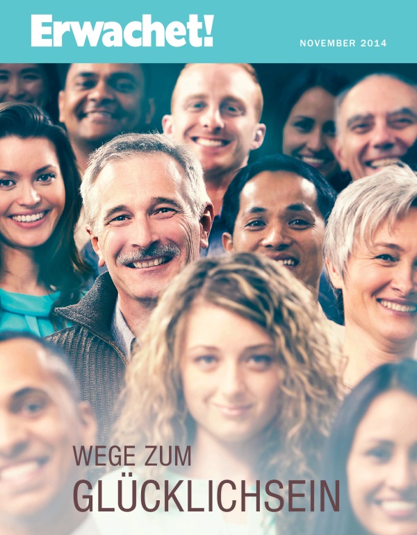 Titelseite des Erwachet!, November 2014 | Wege zum Glücklichsein