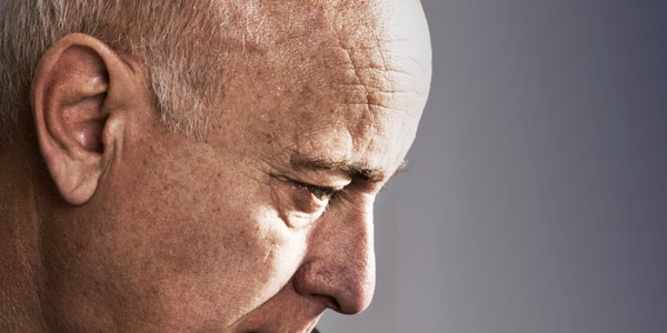 Ein Mann mit Depressionen