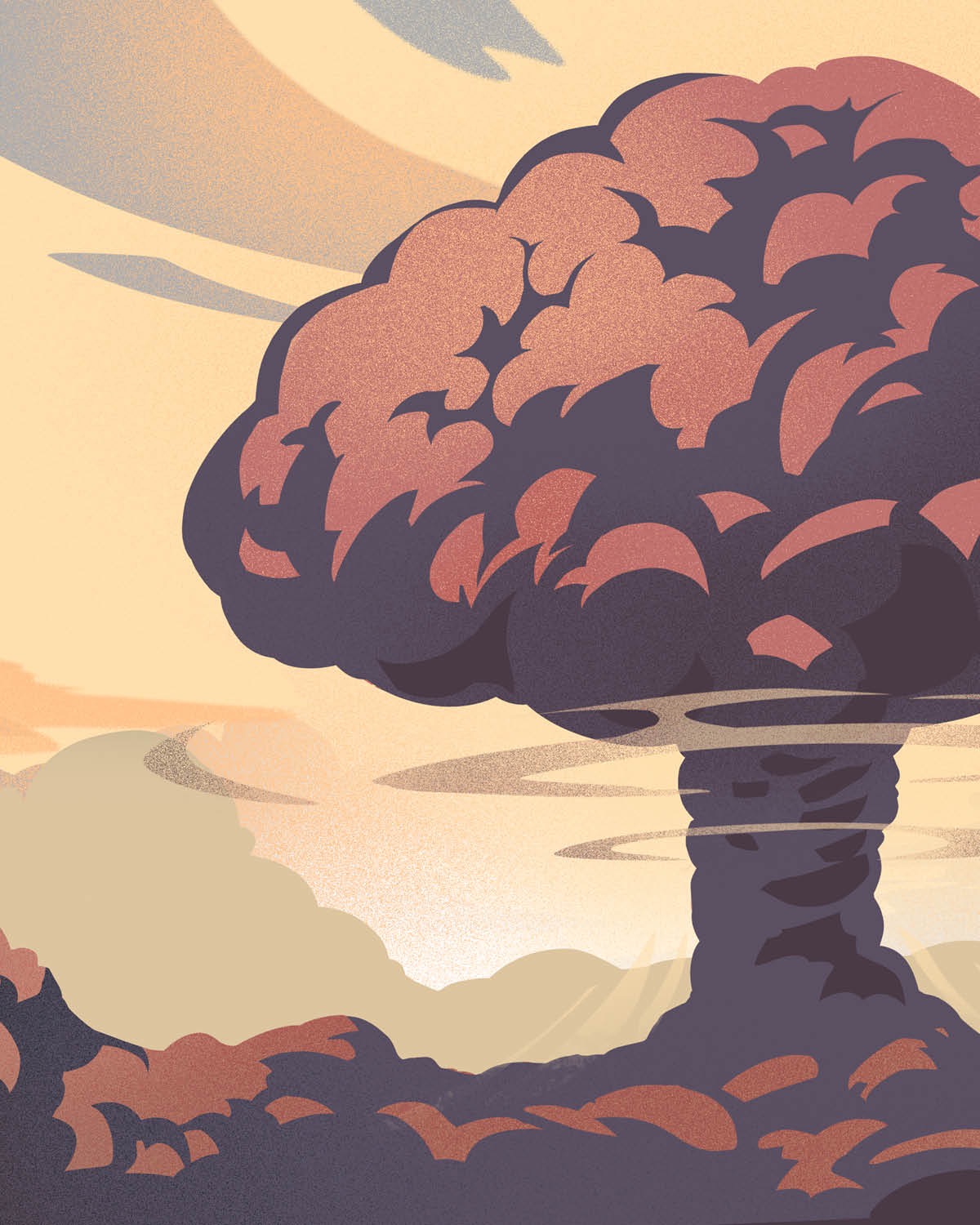 Eine Atombombenexplosion