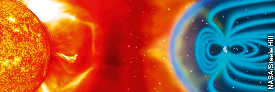 Der unsichtbare magnetische Schutzschild der Erde