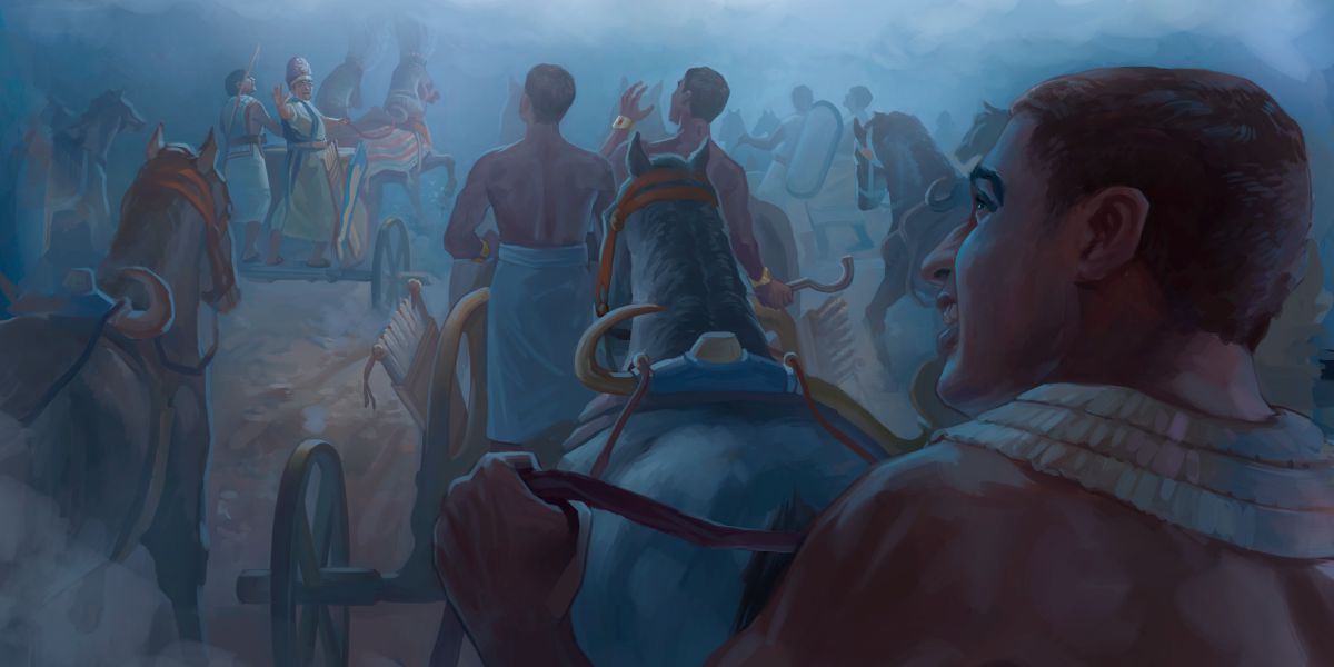 Der Pharao mit seinem Heer