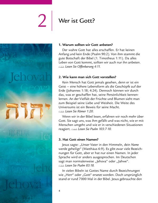 Lektion 2 in der Broschüre Eine gute Botschaft von Gott