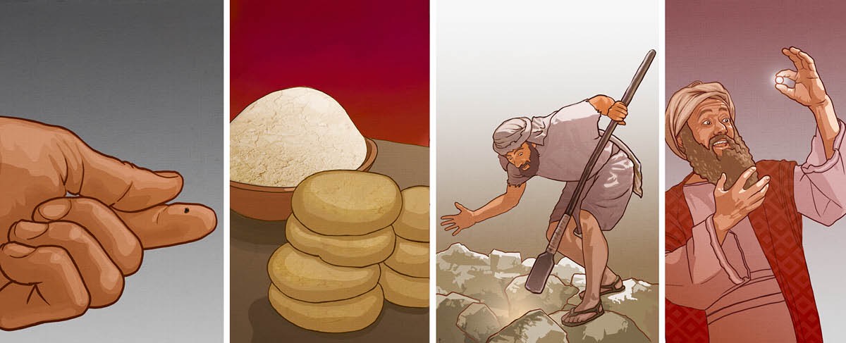 Ein Senkfkorn, Sauerteig, ein Schatz, ein reisender Kaufmann