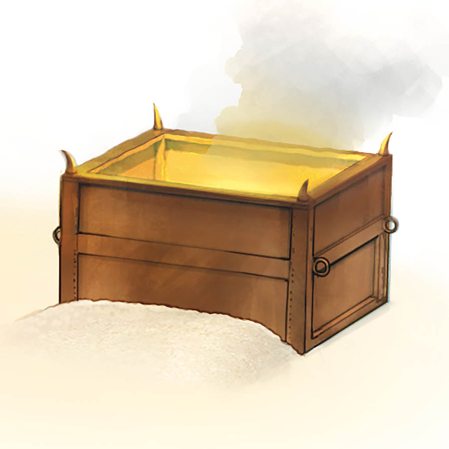 Der Brandopferaltar.