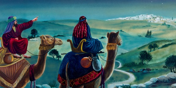 Astrologen folgen einem hellen Stern