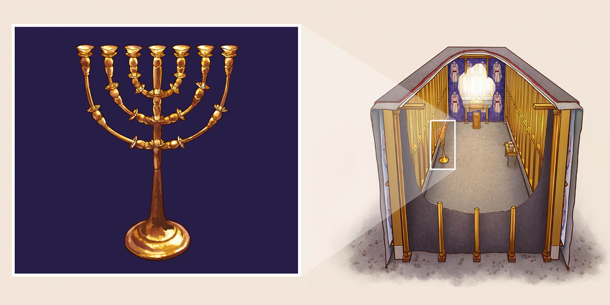 Ein Leuchter aus reinem Gold