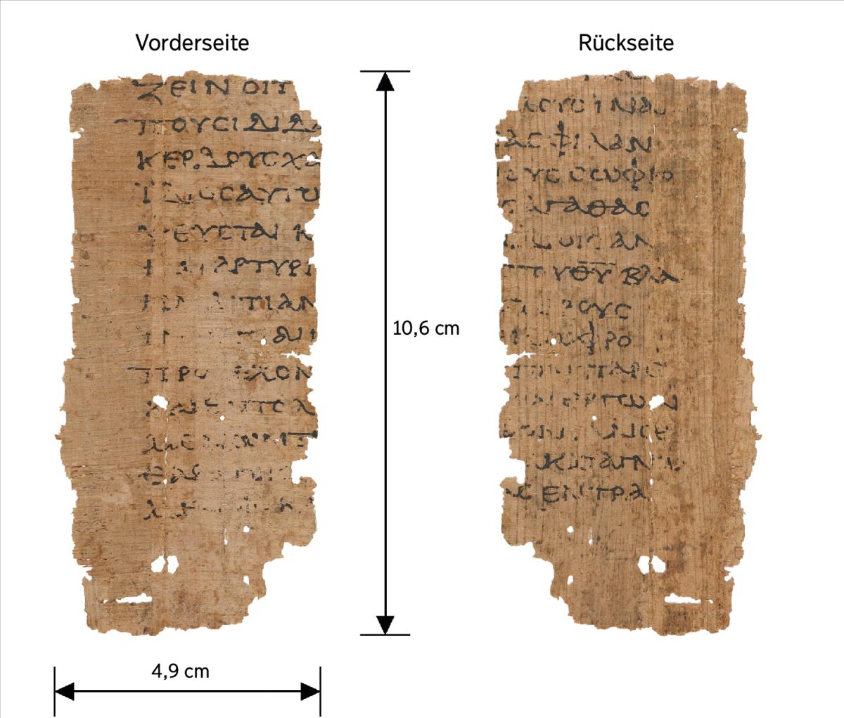 Papyrusfragment mit Teilen des Titusbriefs