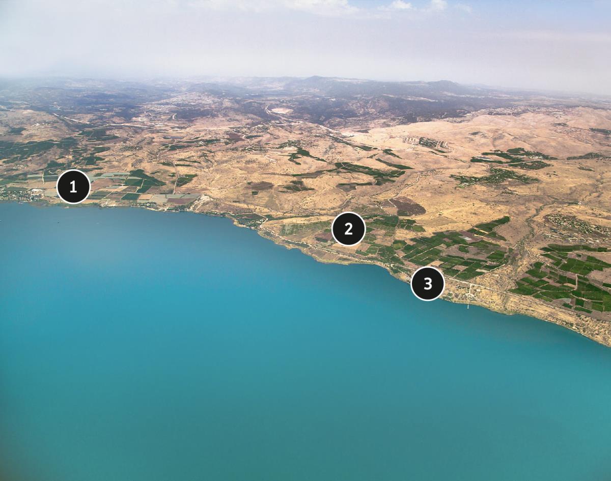 Nordufer des Sees von Galiläa (Blick nach Nordwesten)