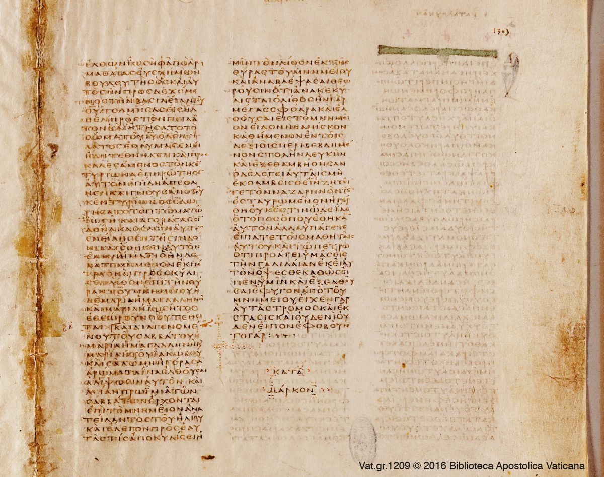 Der Codex Vaticanus und der Schluss des Markus­evangeliums