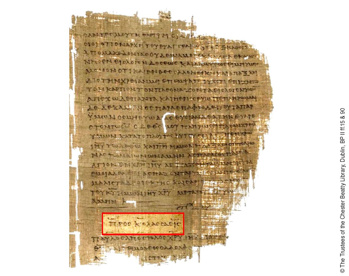 Der Brief von Paulus an die Kolosser