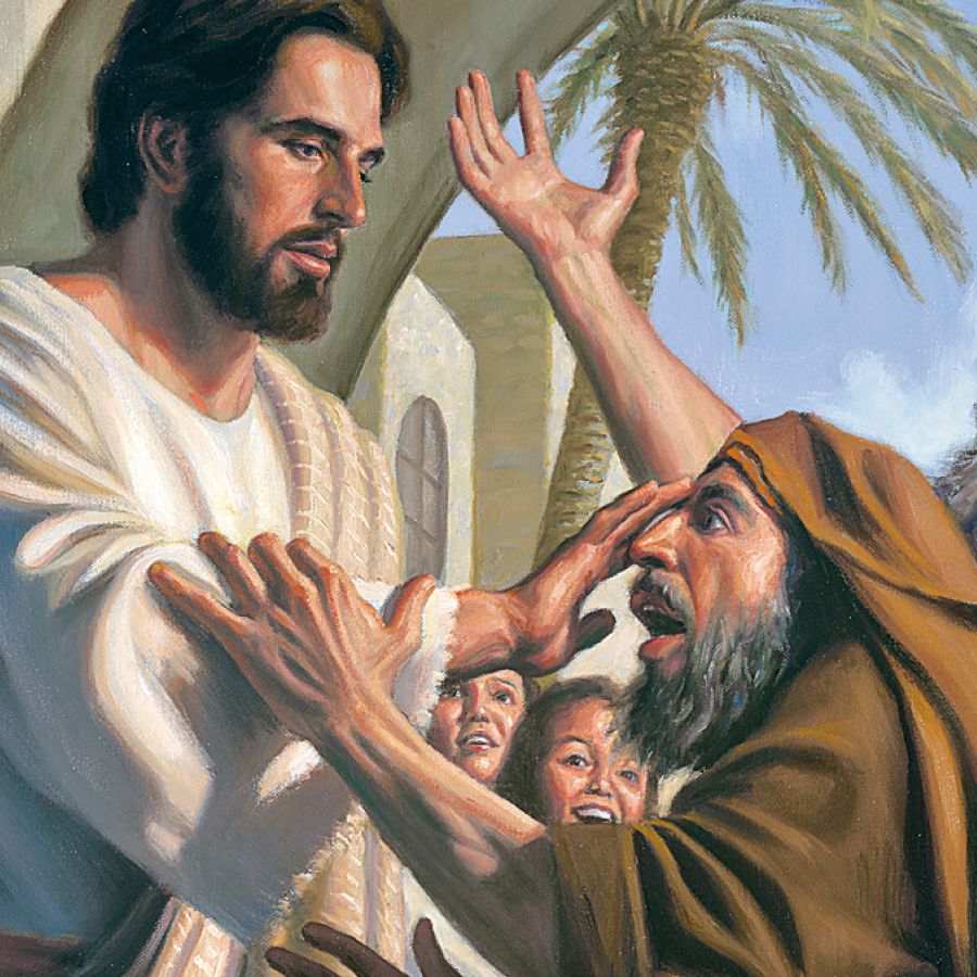 Jesus heilt einen Kranken