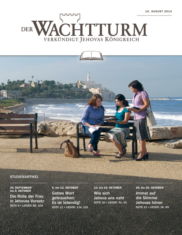 Titelseite der Studienausgabe des Wachtturms vom 15. August 2014