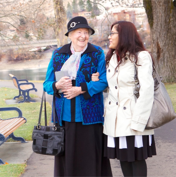 Mildred Olson im Predigtdienst