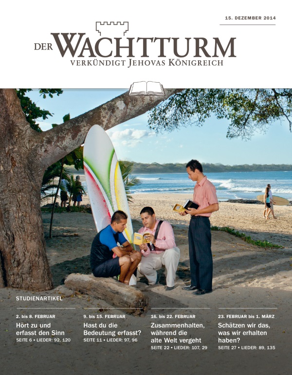 Titelseite der Studienausgabe des Wachtturms vom 15. Dezember 2014