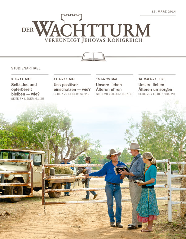 Zeugen Jehovas predigen auf einer Rinderfarm im australischen Outback