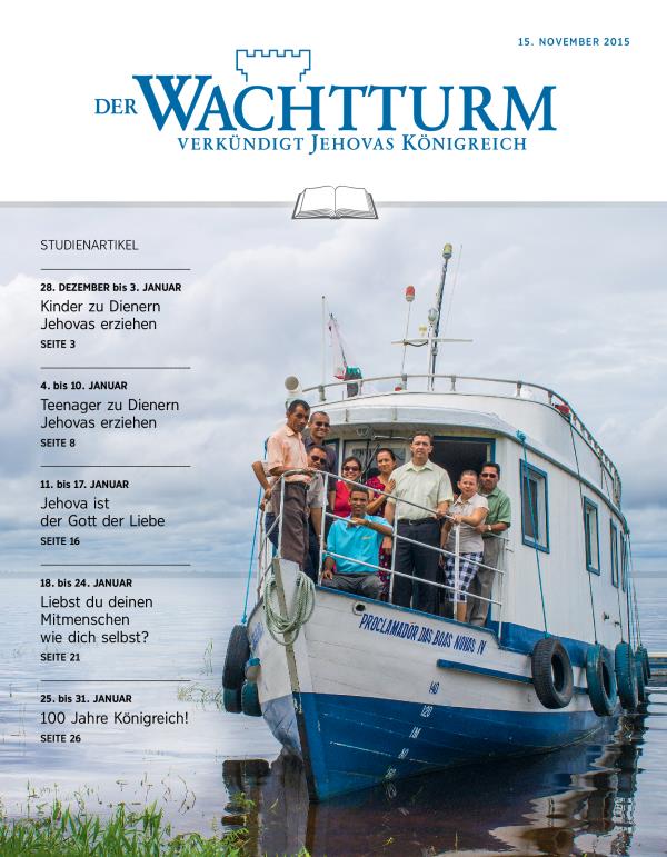 Titelseite der Studienausgabe des Wachtturms vom 15. November 2015