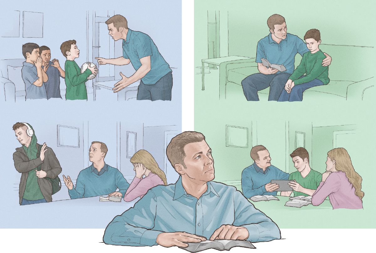 Ein christlicher Vater weist seinen Sohn auf zweierlei Weise zurecht, was langfristig unterschiedliche Folgen hat