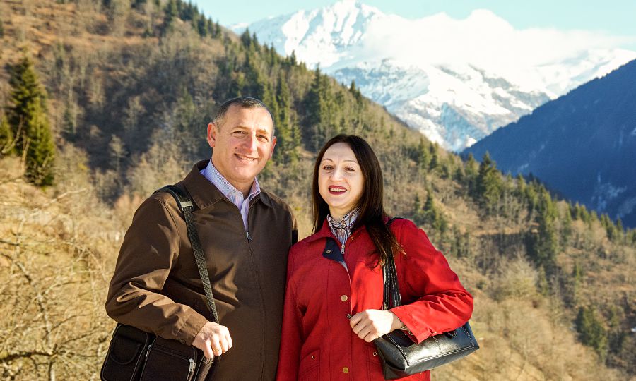 Pepo Dewidse und ihr Ehemann