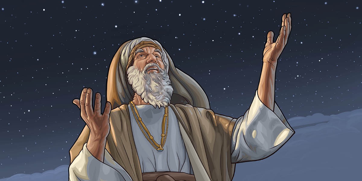 Abrahán mirando el cielo estrellado