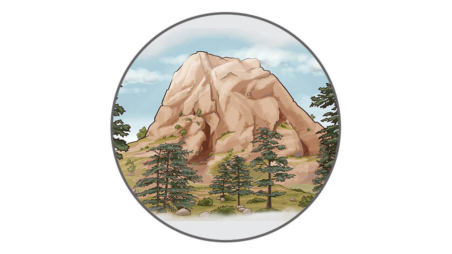 Imágenes de comparaciones que encontramos en el capítulo 32 de Deuteronomio. 1. Gotas de rocío sobre la hierba. 2. Una roca firme como una montaña. 3. Un águila protege a sus polluelos.