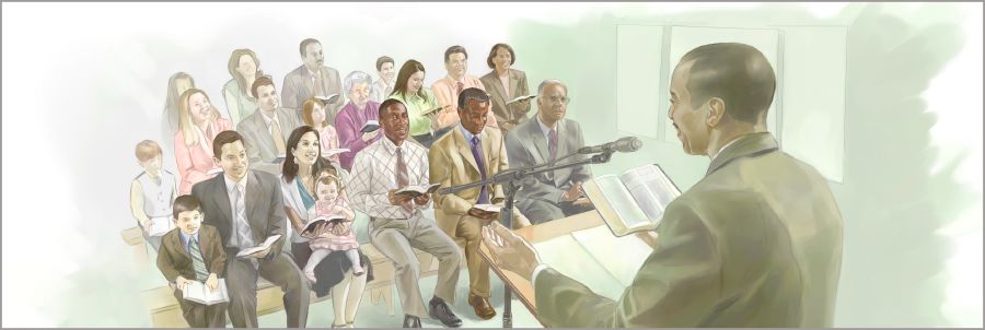 Una reunión de congregación