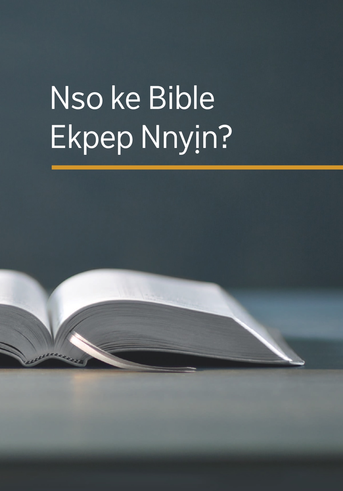 N̄wed ‘Nso ke Bible Ekpep Nnyịn?’