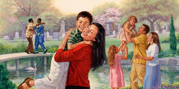 Welcoming resurrected ones in Paradise