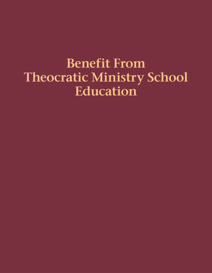 Cover of the book Benefit From Theocratic Ministry School Education