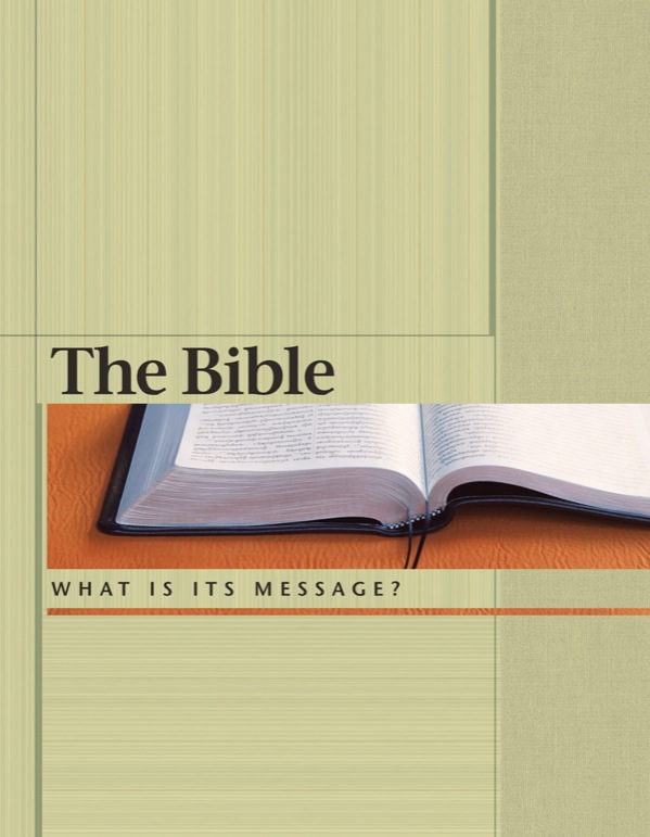 Cover of the Bible Message brochure