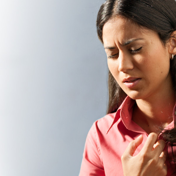 A sister praying fervently.