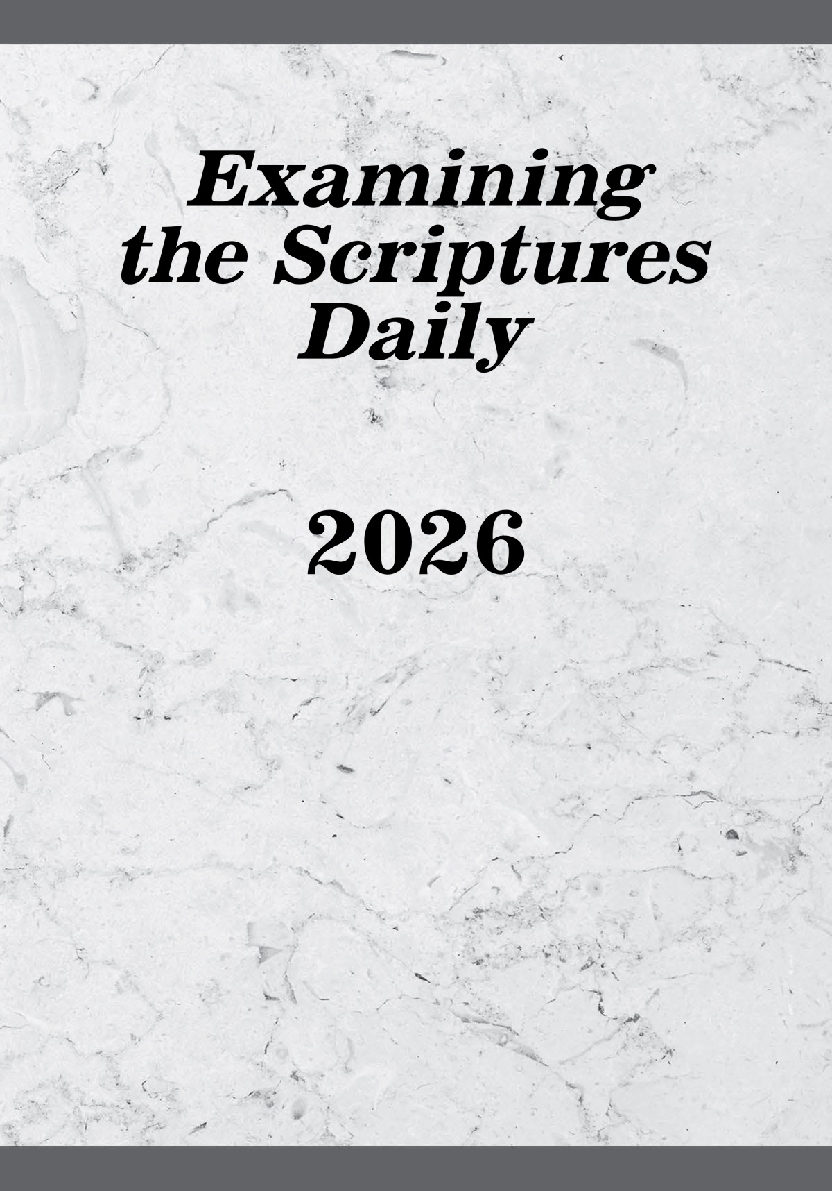 Examining the Scriptures Daily​—2026