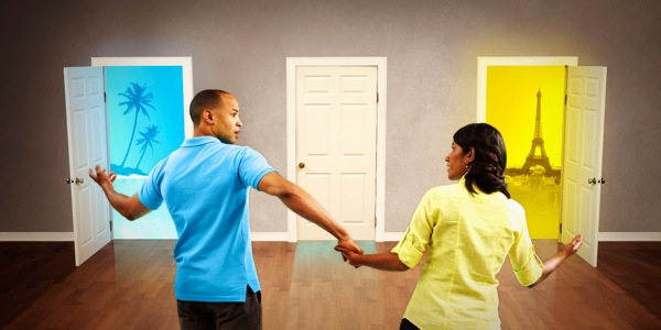 A husband and wife expressing different preferences