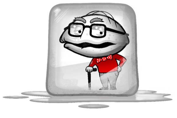 A cartoon of a very old Icelandic mollusk