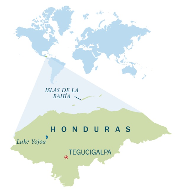 A map of Honduras